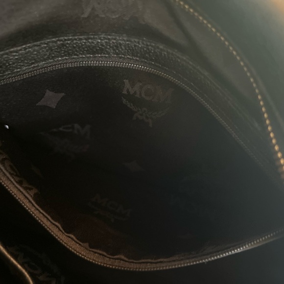 MCM Leather Studded Heritage Boston Bag - Picture 4 of 13